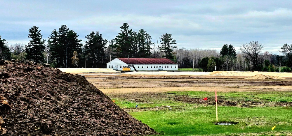Parking area for Wisconsin National Guard’s MATES under construction at Fort McCoy