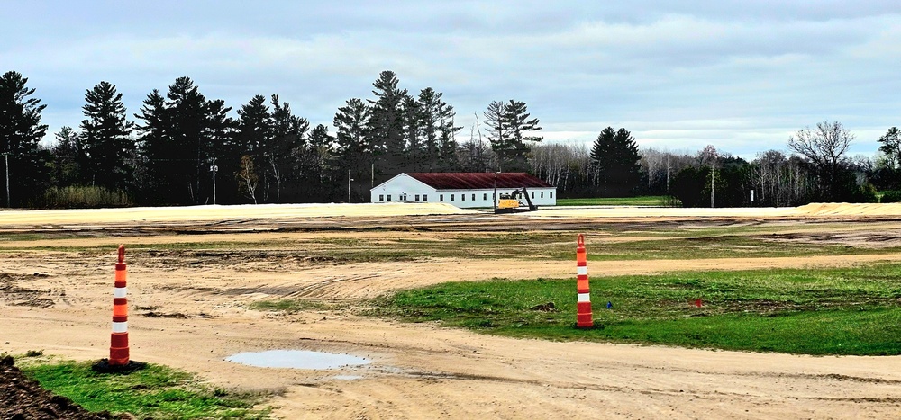 Parking area for Wisconsin National Guard’s MATES under construction at Fort McCoy