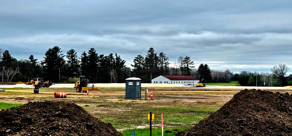 Parking area for Wisconsin National Guard’s MATES under construction