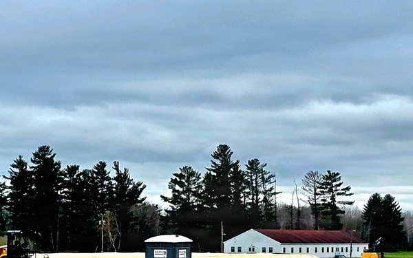 Parking area for Wisconsin National Guard’s MATES under construction