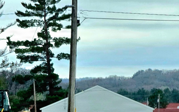 Parking area for Wisconsin National Guard’s MATES under construction at Fort McCoy