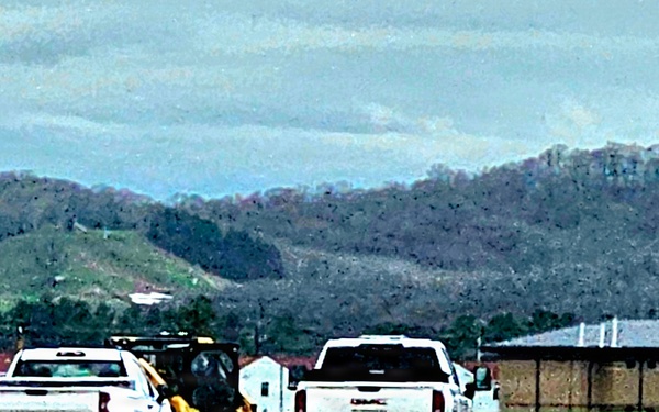 Parking area for Wisconsin National Guard’s MATES under construction at Fort McCoy