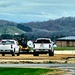 Parking area for Wisconsin National Guard’s MATES under construction at Fort McCoy