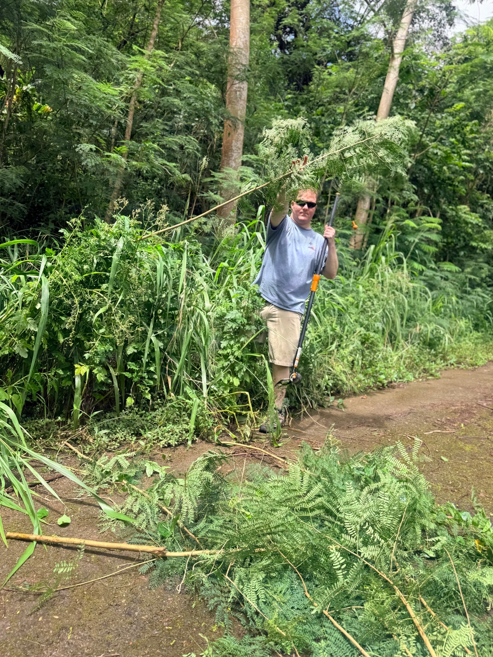 Laulima Navy Volunteers Restore Haiku Valley Through Community Service