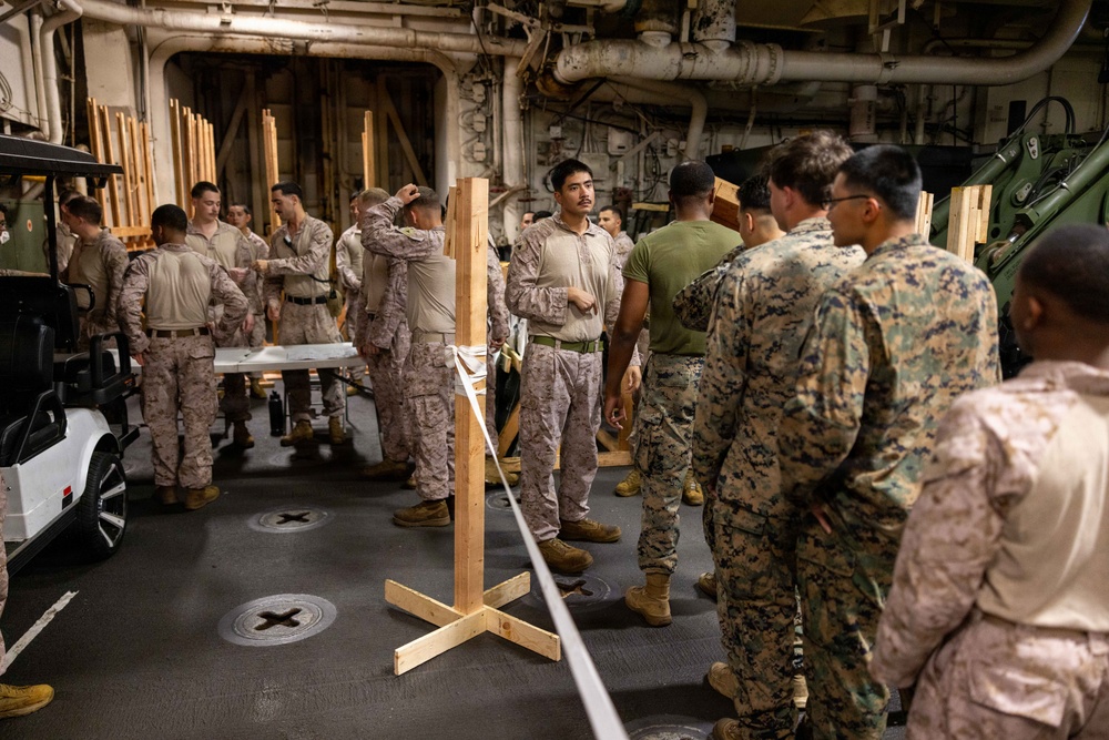 11th MEU Marines, Sailors Conduct Emergency Control Center Training Abroad USS Boxer