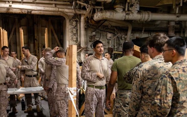 11th MEU Marines, Sailors Conduct Emergency Control Center Training Abroad USS Boxer