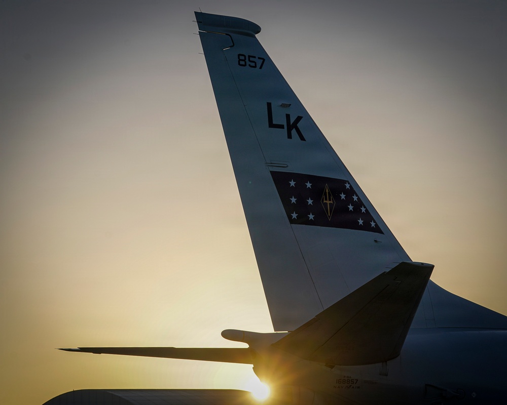 VP-26 Tridents P-8A Poseidon During Golden Hour