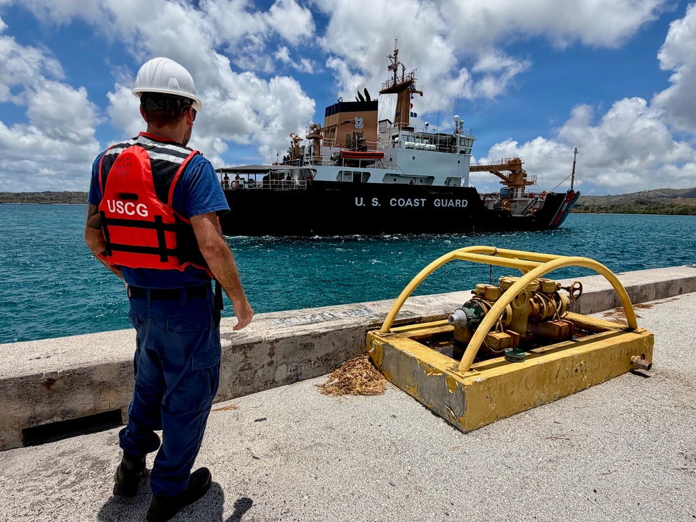 USCGC Hickory (WLB 212) returns to Guam to resupply