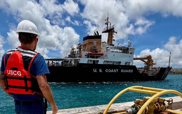 USCGC Hickory (WLB 212) returns to Guam to resupply