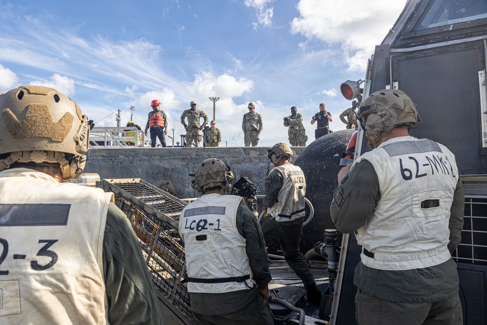 ACU-5 Sailors Transport Generators during DSCA Operations