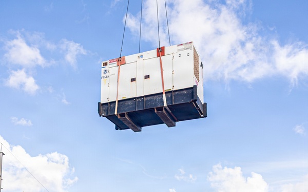 ACU-5 Sailors Transport Generators during DSCA Operations