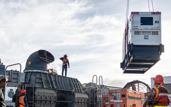 ACU-5 Sailors Transport Generators during DSCA Operations