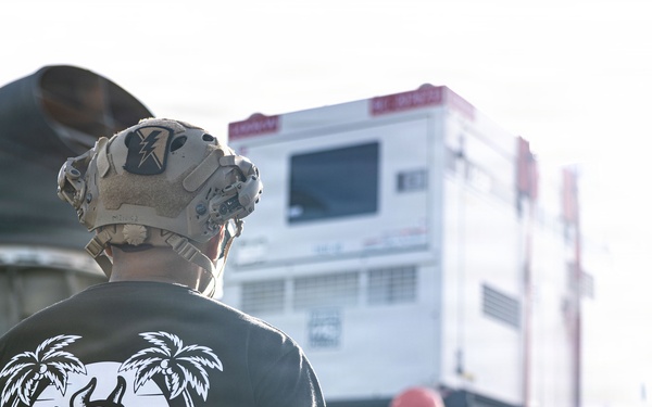 ACU-5 Sailors Transport Generators during DSCA Operations