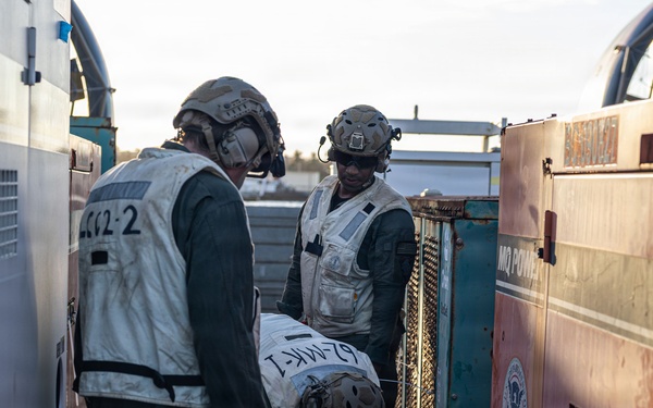 ACU-5 Sailors Transport Generators during DSCA Operations