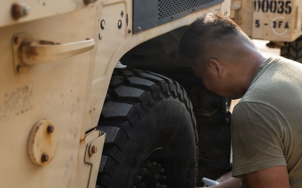 Balikatan 2026: U.S Marines and Army Participate in Convoy Maintenance and Fuel Testing Procedure