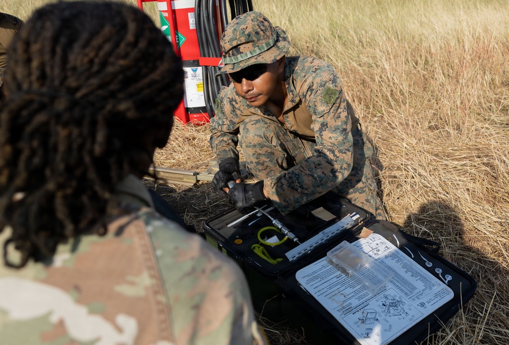 Balikatan 2026: U.S. Marines and Army Participate in Convoy Maintenance and Fuel Testing Procedure