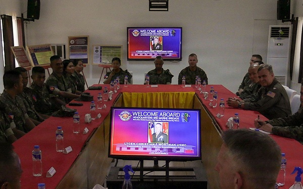 Balikatan 2026: Commanding General, I Marine Expeditionary Force, visits Philippine Marine Base Camp Rodolfo