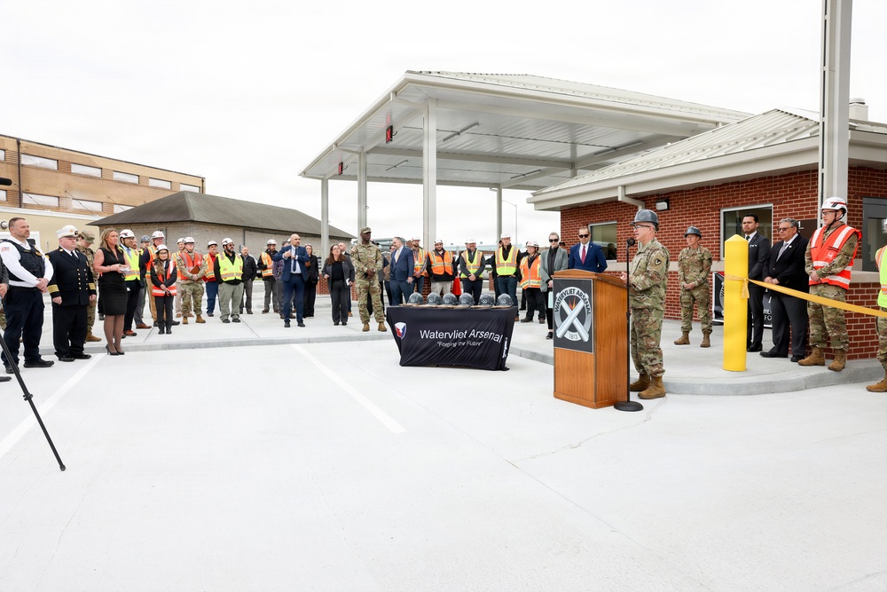 Army leaders open new gate, mortar factory, begin new firehouse at Watervliet Arsenal