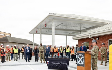 Army leaders open new gate, mortar factory, begin new firehouse at Watervliet Arsenal