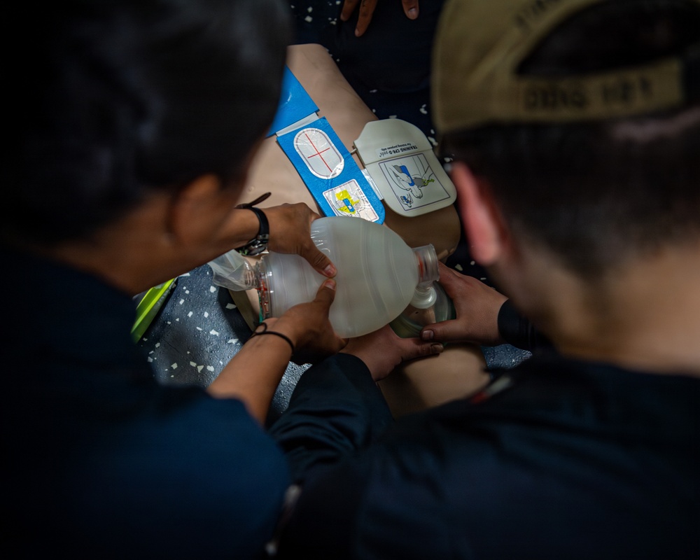 USS Gridley CPR Training