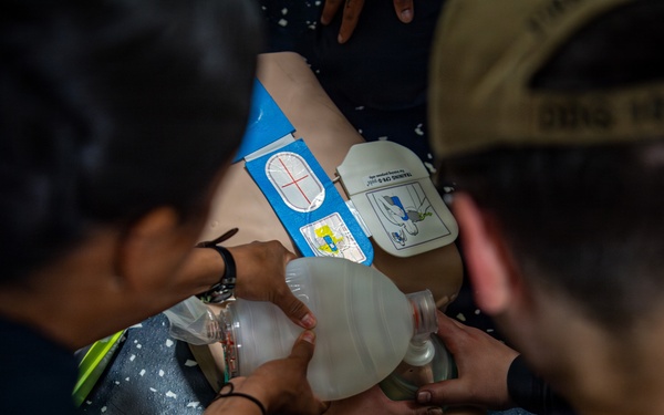 USS Gridley CPR Training