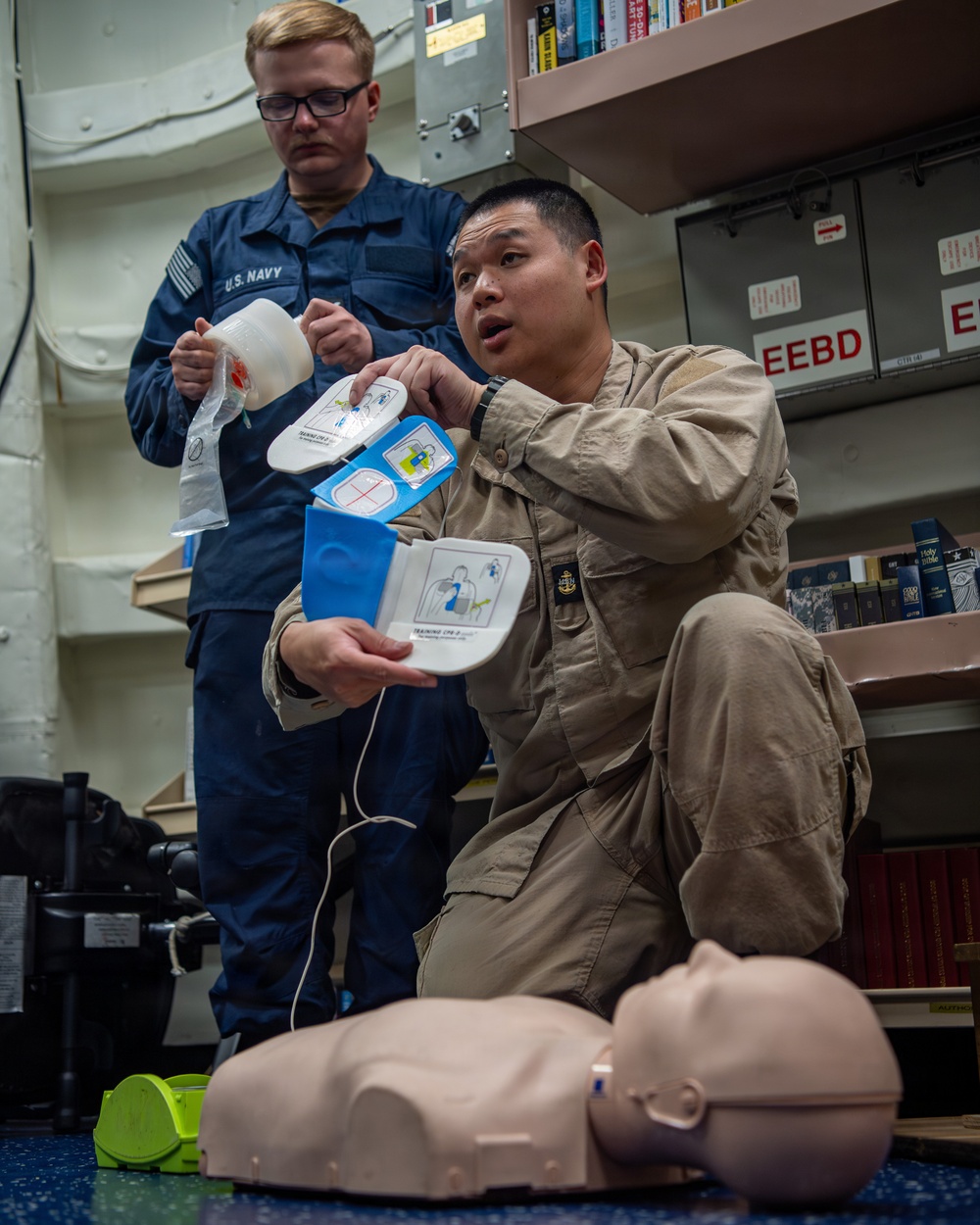 USS Gridley CPR Training