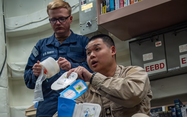 USS Gridley CPR Training