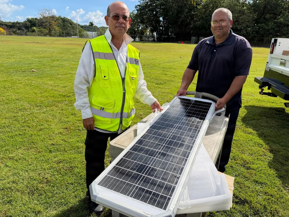 Fort Buchanan DPW Advances Modernization with Solar Lighting Project to Enhance Readiness