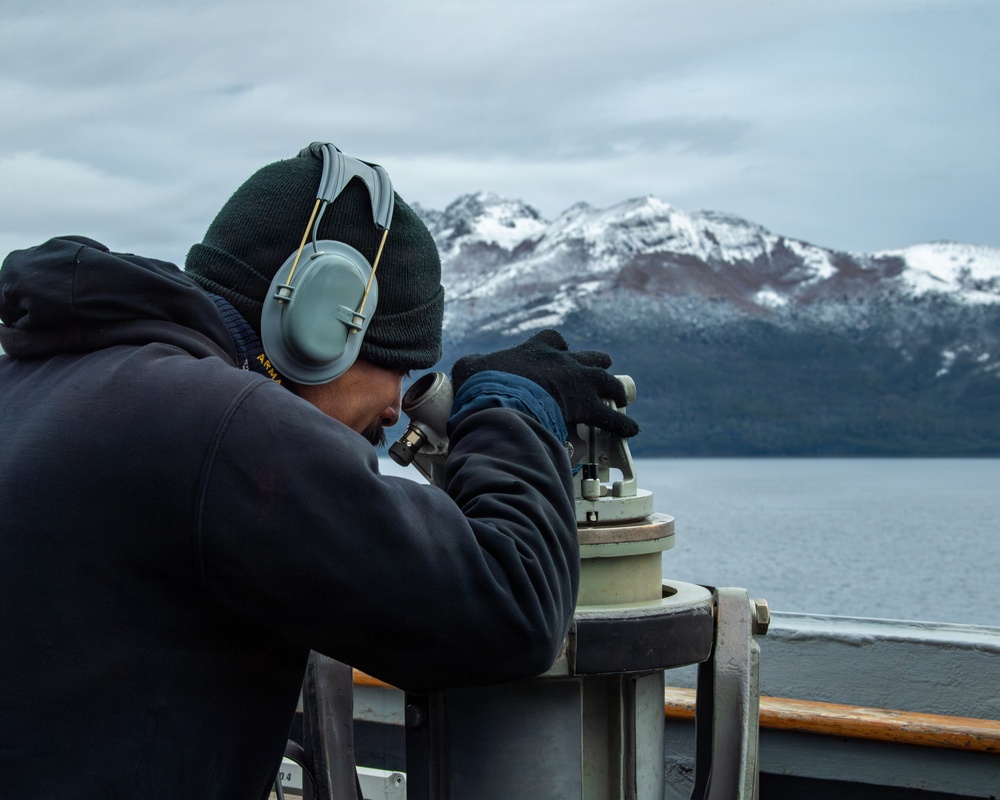 CSG-11 Transits The Strait of Magellan