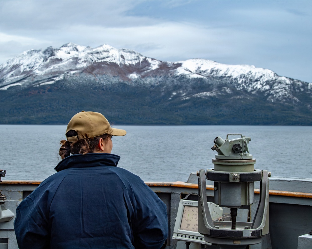 CSG-11 Transits The Strait of Magellan