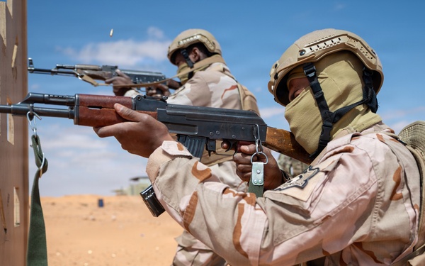 Libyan joint forces and Italian Special Forces conduct live-fire training