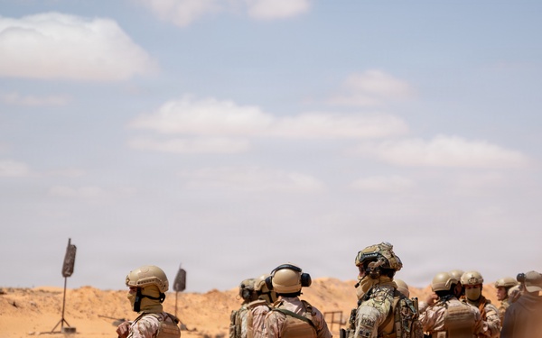 Libyan joint forces and Italian Special Forces conduct live-fire training