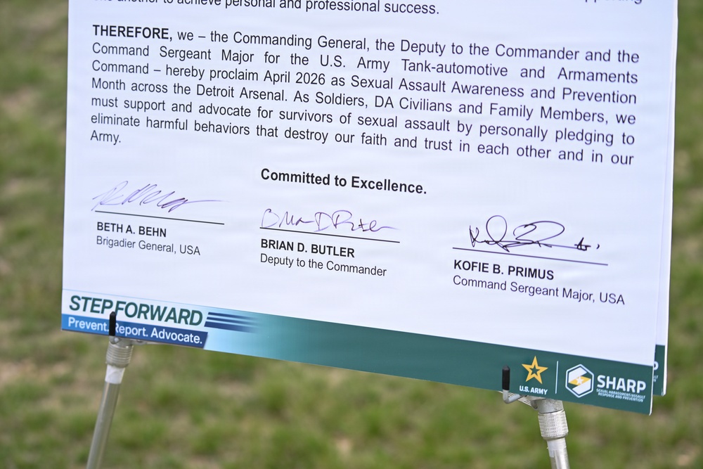 TACOM holds annual Sexual Assault and Awareness Prevention Month kickoff and run/walk event in support of survivors