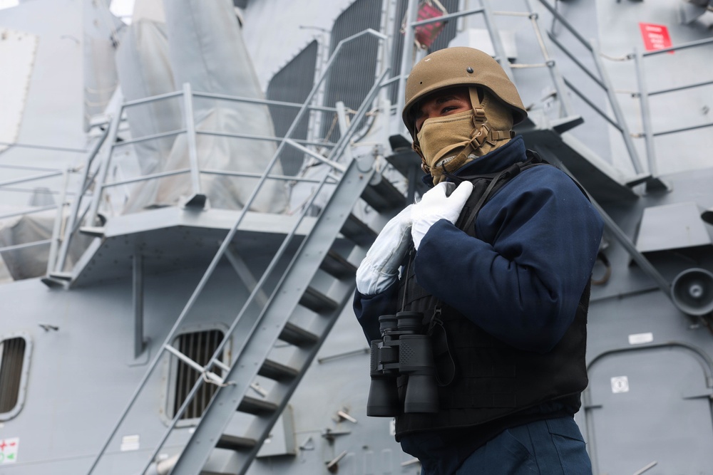 USS Carl M. Levin conducts routine operations