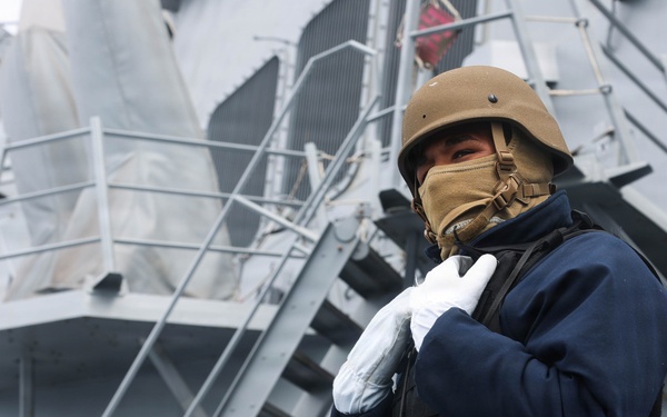 USS Carl M. Levin conducts routine operations