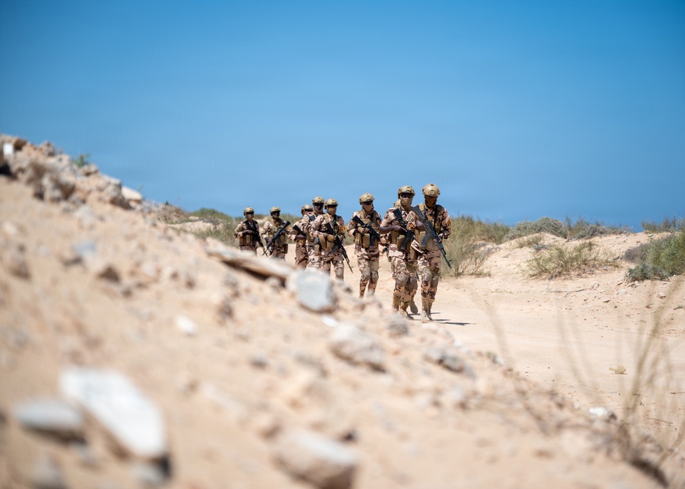 Multinational forces assault shoreline objective during Flintlock 26