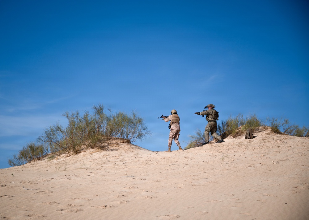 Multinational forces assault shoreline objective during Flintlock 26