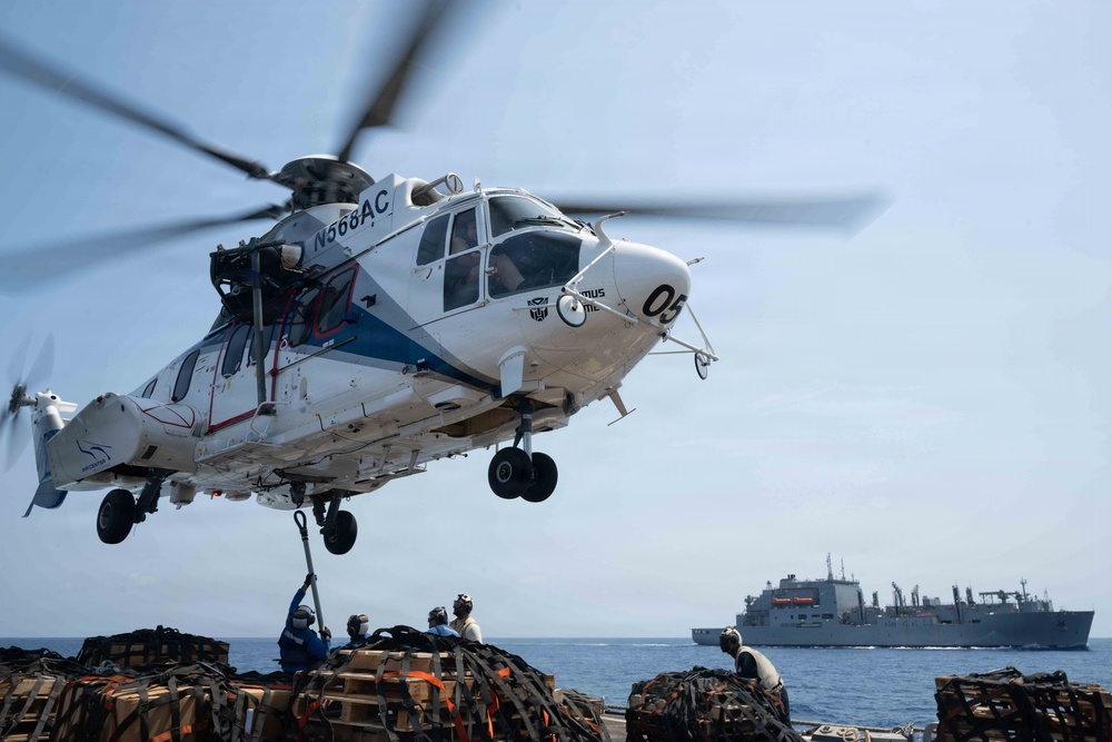 Pinckney Conducts a Vertical Replenishment