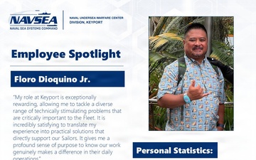 NUWC Division, Keyport Employee Spotlight: Floro Dioquino