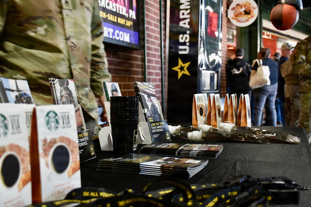 Army connects with community at Pennsylvania baseball opening night