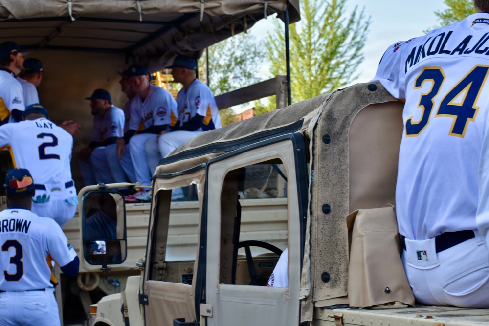 Army transports players on opening night