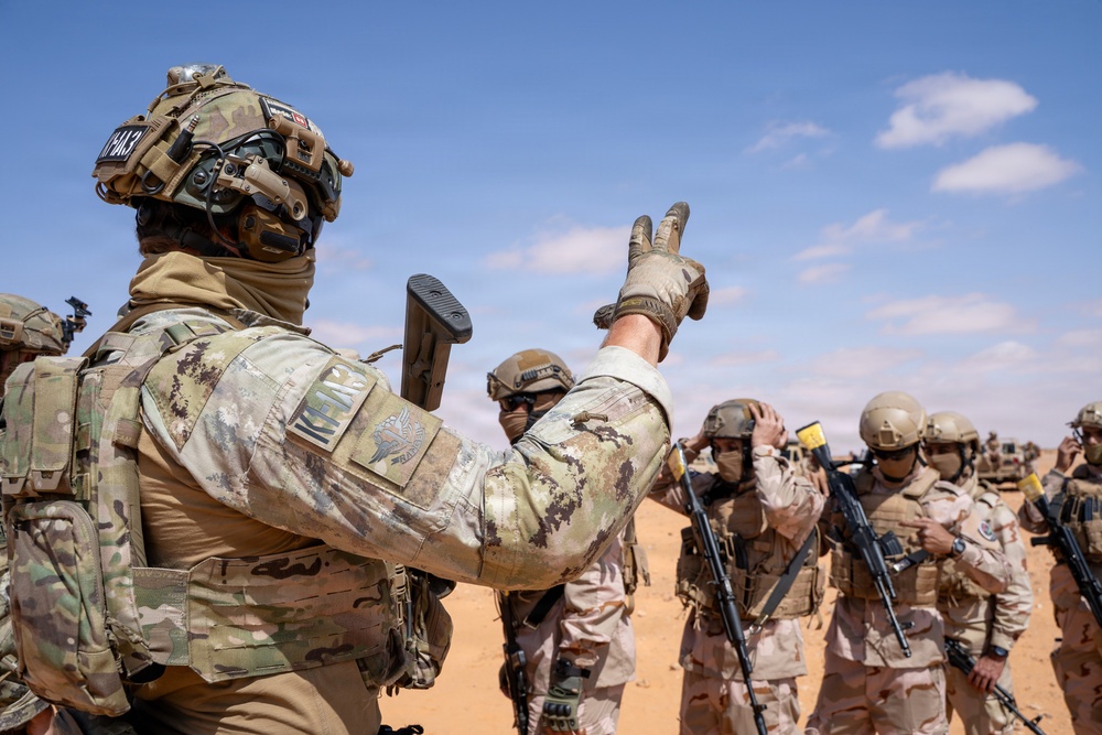 Italian Special Forces conduct live-fire training during Flintlock 2026