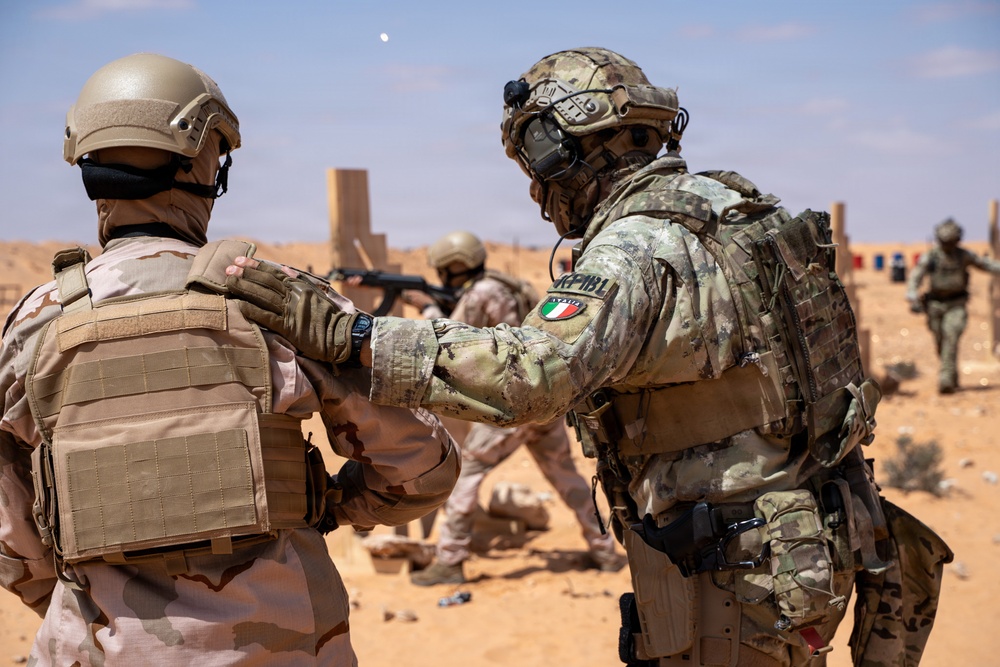 Italian Special Forces conduct live-fire training during Flintlock 2026