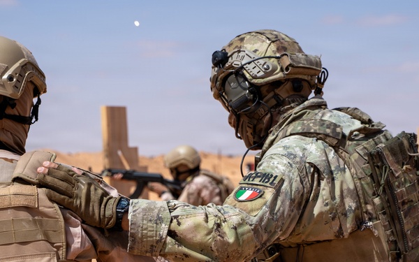 Italian Special Forces conduct live-fire training during Flintlock 2026