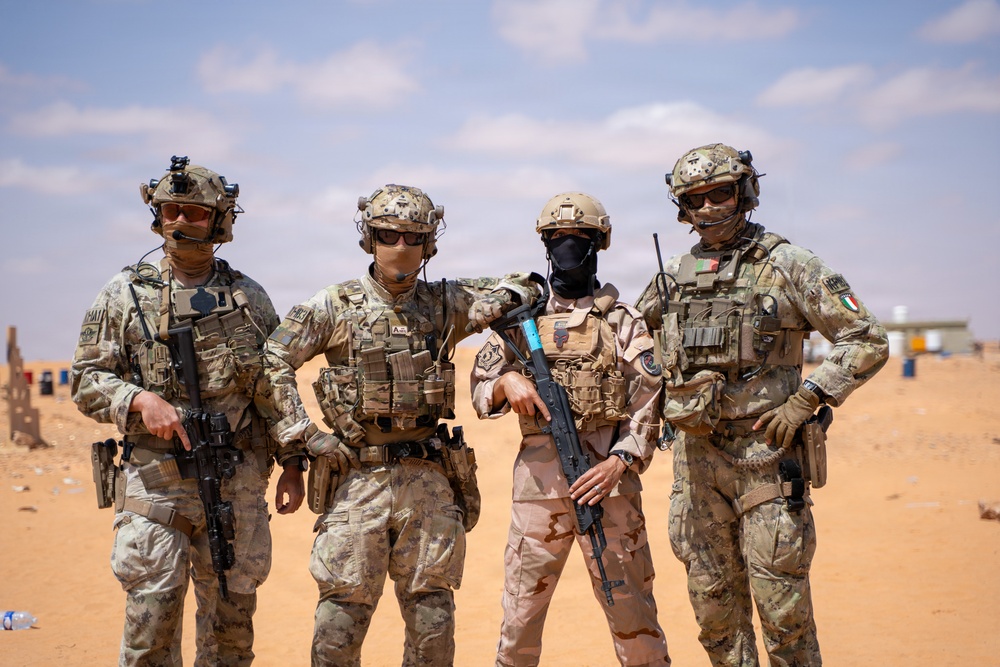 Italian Special Forces conduct live-fire training during Flintlock 2026
