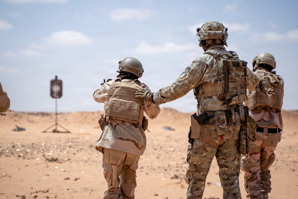 Italian Special Forces conduct live-fire training during Flintlock 2026
