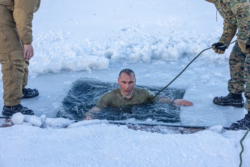 CBIRF Marines and Sailors with Bravo Co. Conduct a Polar Plunge