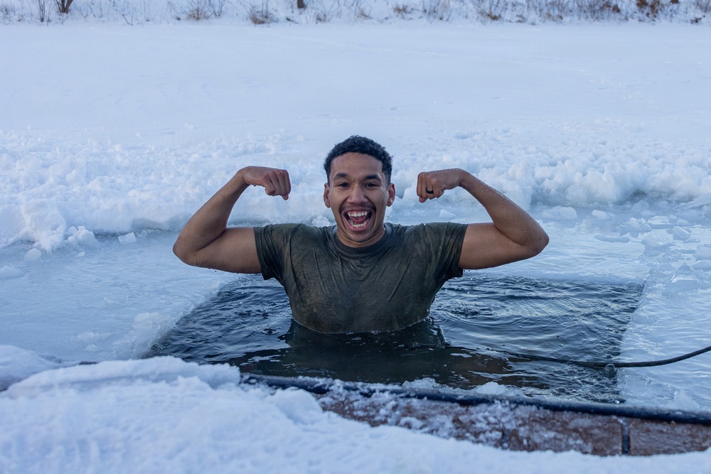 CBIRF Marines and Sailors with Bravo Co. Conduct a Polar Plunge