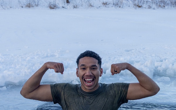 CBIRF Marines and Sailors with Bravo Co. Conduct a Polar Plunge