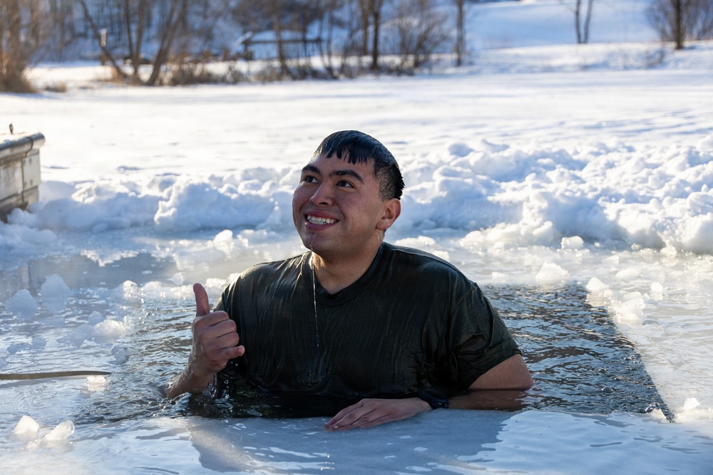 CBIRF Marines and Sailors with Bravo Co. Conduct a Polar Plunge